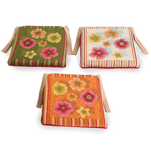 ジャカード織りで色鮮やかに表現された「アネモネ」は、イタリアで昔から人気の花柄です。