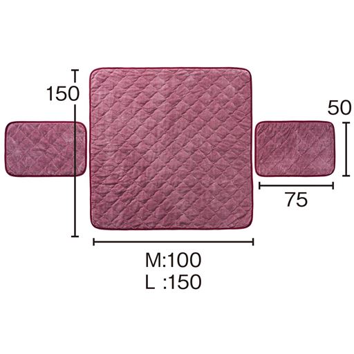 肘掛け部分は本体と分かれているので、肘なしタイプのソファにも対応します。