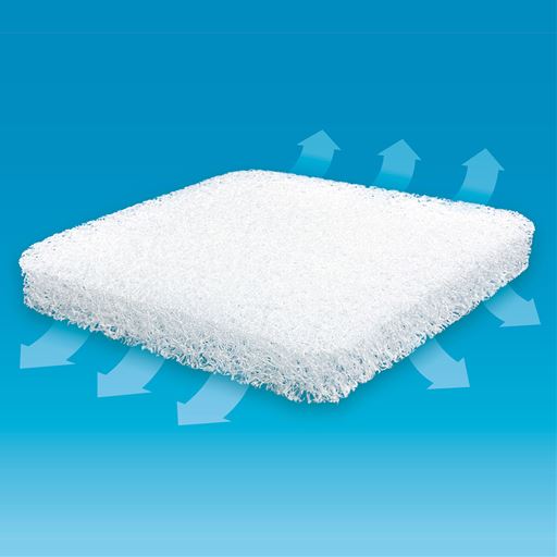 中材は弾力のあるファイバー素材を使用。通気性が良く、長時間座っても蒸れにくい。