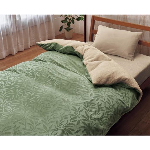 グリーン(リーフ柄)