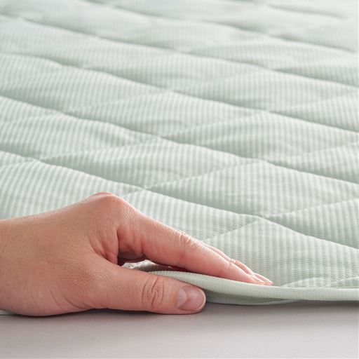 グレー<br>中わた入りで寝心地もアップ。ほどよい厚みです。