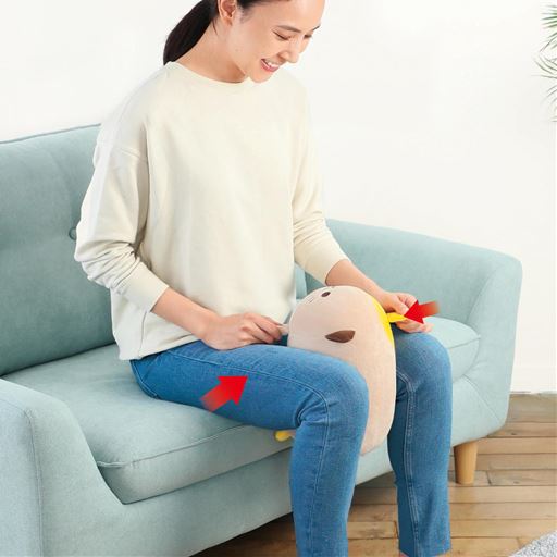 ベージュ<br>癒やされながら下半身トレーニング