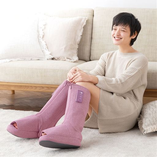 ピンク<br>パワフル加圧で足スッキリ