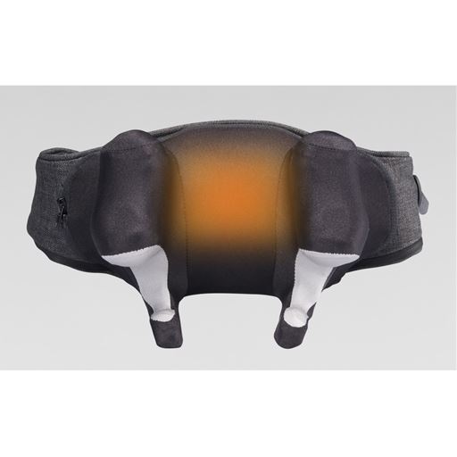 本体中央にヒーターが内蔵されているので、首元を温めながらマッサージができます。