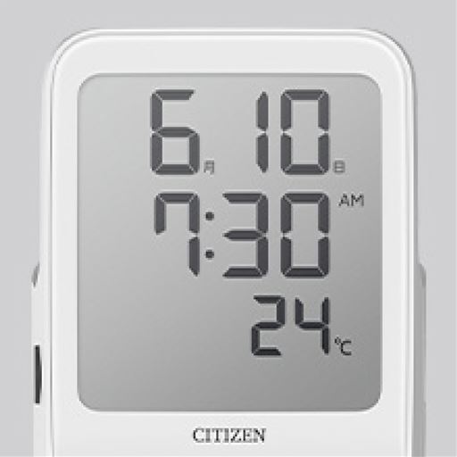 使わないときは日付と時間、気温表示