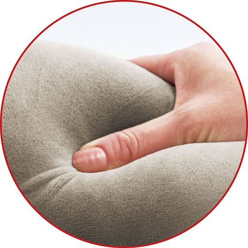 低反発ウレタンフォーム使用 触り心地の良いベロア調生地