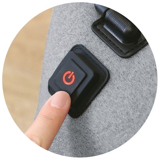 電源ボタンを押すだけのシンプル操作!