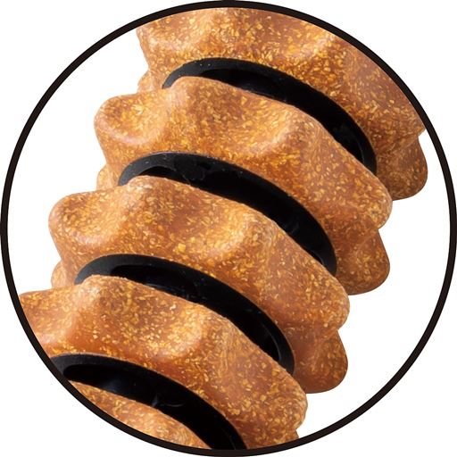 個別に稼働する突起ローラーがスムーズに回転