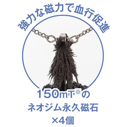 強力な磁力で血行促進