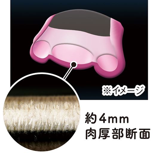 足の側面～足底部 肉厚生地使用