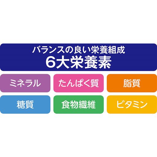 バランスの良い栄養組成 6大栄養素