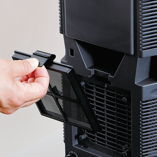 吸気口フィルターは定期的にお掃除してください。