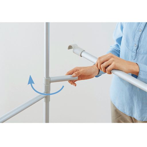 竿受けは可動式