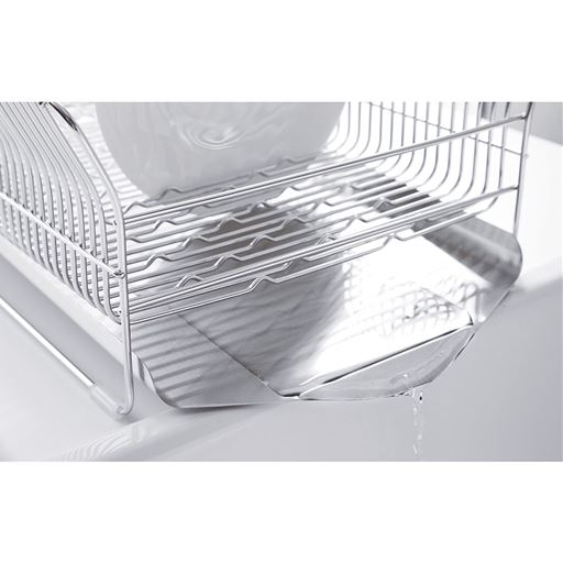 シンクに水が流れるからいつも清潔