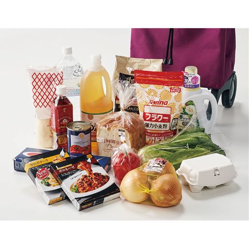 お米や洗剤など重い物もたっぷり入る!