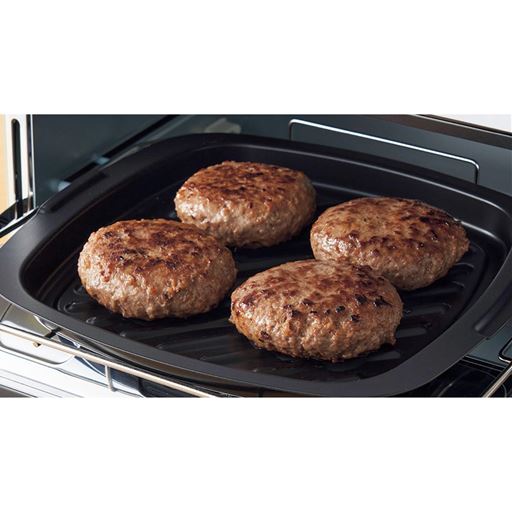 焼く/ハンバーグに