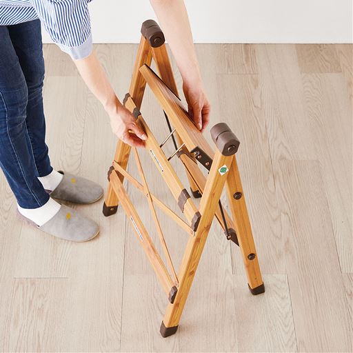 スムーズに開閉可能 開く時