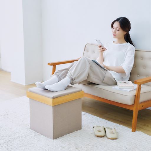 幅38  3way オットマンとして