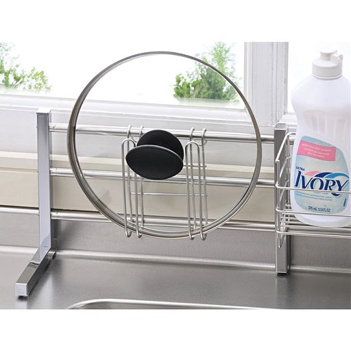 グラスホルダーは鍋蓋やまな板を置くこともできます。