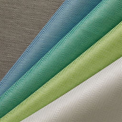 (左から)グレー・ブルー・ライトターコイズ・ライトグリーン・ストーンホワイト