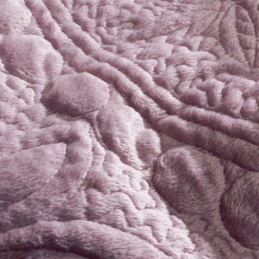 生地拡大(ワイン)表面<br>マイクロファイバー糸をふんわり編み込んだ、なめらかな肌ざわり。