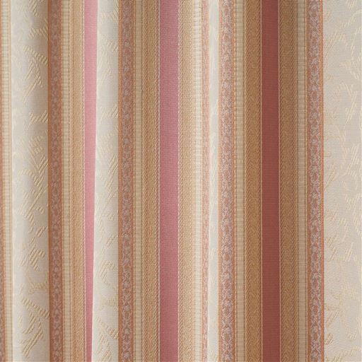 ローズ<br>繊細なリーフ柄とストライプがお部屋のアクセントに。