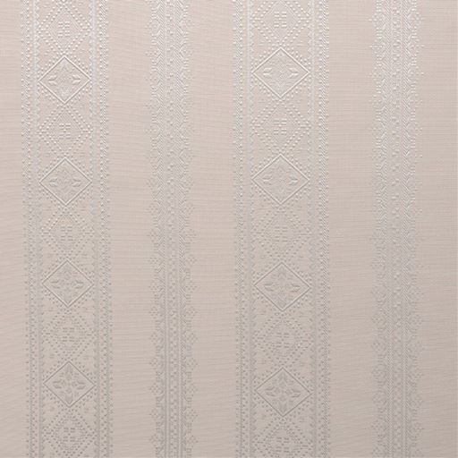 生地拡大(ペールピンク)<br>刺繍ステッチのような表現をストライプ状にデザイン。