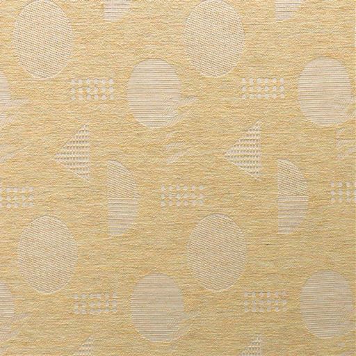 生地拡大(イエロー)<br>ミックス感のあるマルチカラーの糸を使い、立体的な表情をつけました。