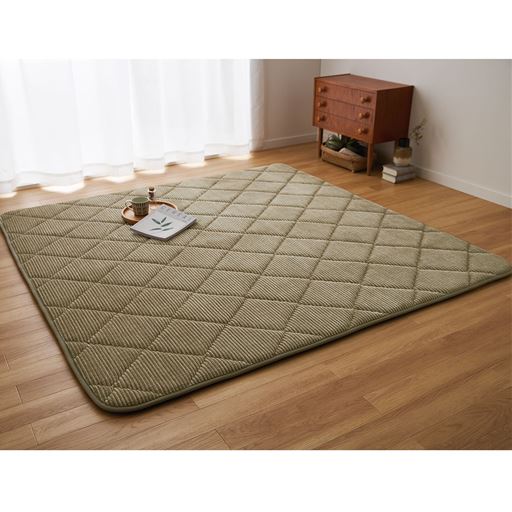 ベージュ<br>横185×縦185cm