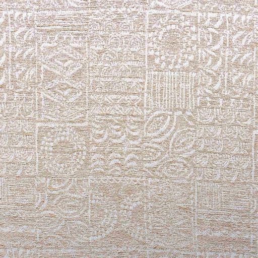 生地拡大(ナチュラル)<br>古代エジプト風のタイル柄を大胆に描きつつ、色味を統一してシンプルに仕上げました。