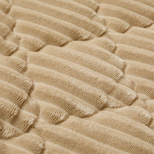 生地拡大(ベージュ)<br>なめらかなフランネル生地。