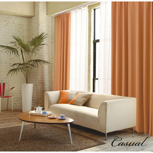 オレンジ ※写真はCP-169(1.5倍ヒダ仕様)を使用しています。<br>北欧カジュアル