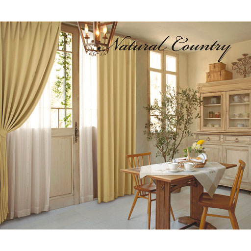 ベージュ ※写真はCP-169(1.5倍ヒダ仕様)を使用しています。<br>ナチュラルカントリー