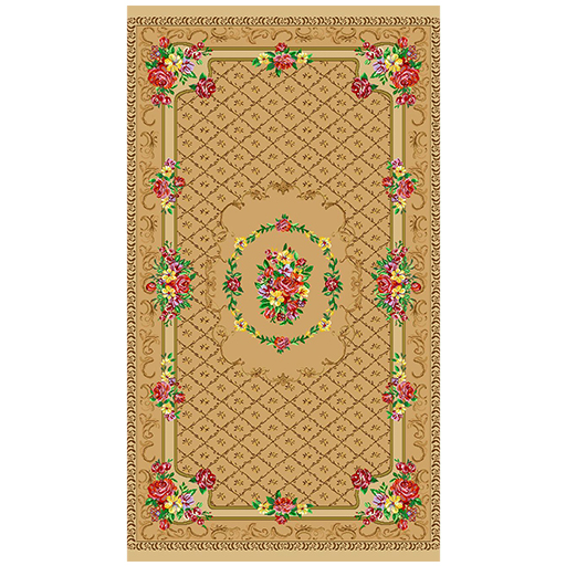 【図柄イメージ】横120×縦65cm ※実際の商品とは多少異なります。<br>中央のブーケの数が1つのデザインになります。