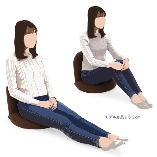 スペースを取らず扱いやすい、コンパクトサイズ。小さくてもしっかりとした座り心地。