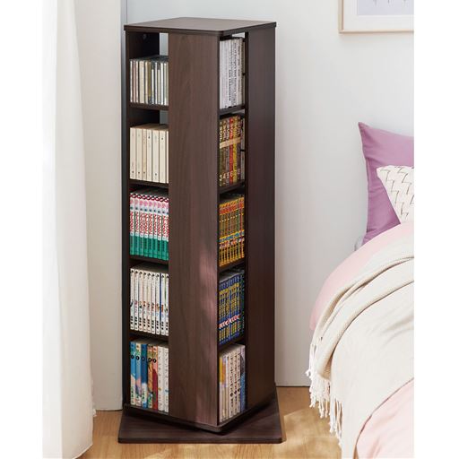 ウォルナット A(5段)<br>スリムなのに大容量収納。