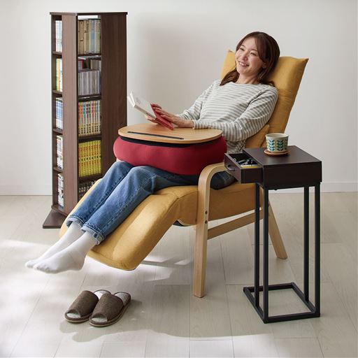 ウォルナット A(5段) コミックラック<br>※商品は左奥のコミックラックです。