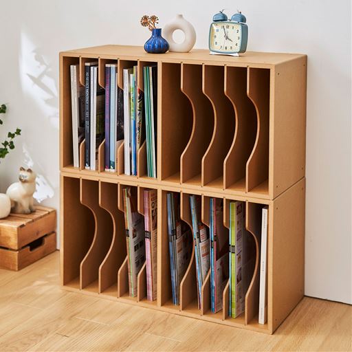 ナチュラル(2個)<br>スペースに合わせて横置きも縦置きもOK