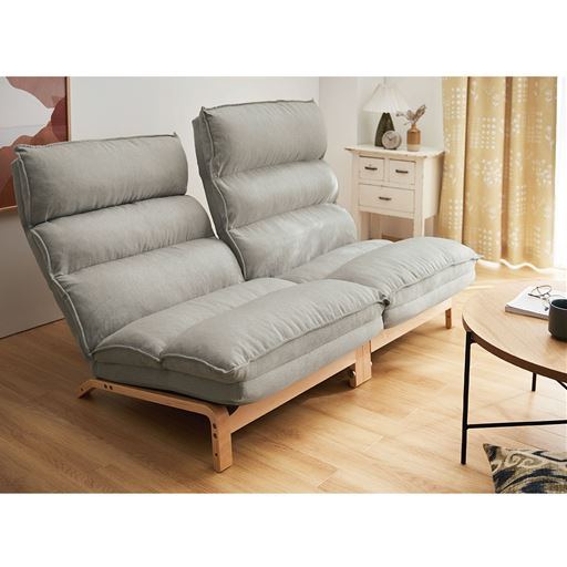 2台を連結してソファとしても。