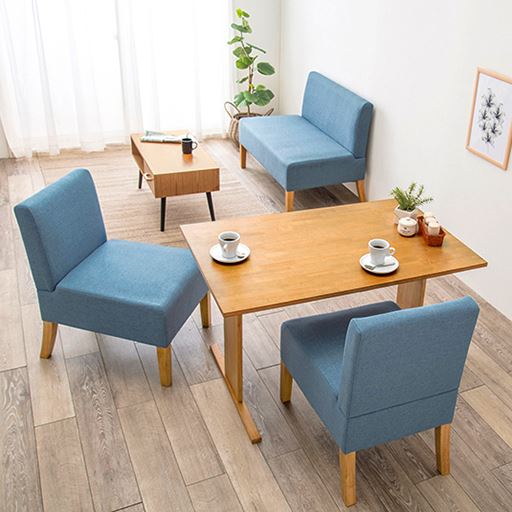 ブルー ※商品はソファです。<br>(奥から) B (2人掛け用)・A (1人掛け用)