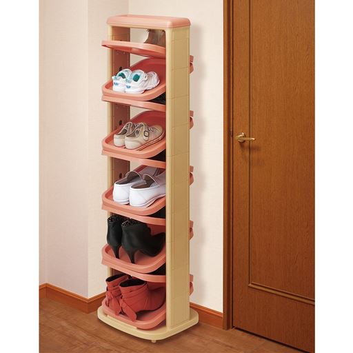 オレンジ<br>工具不要で組立もラクラク。