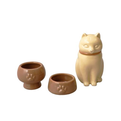 B (猫の骨壺)<br>お供え物入れと花瓶付き。
