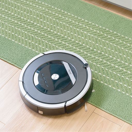 グリーン<br>薄手なので引き出しやお掃除ロボットも引っかかりにくく、掃除機掛けもスムーズ。