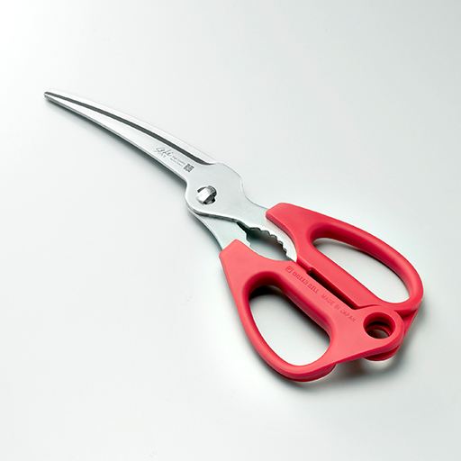 レッド <br>鮮やかな赤色のハンドルが食材に映えます。