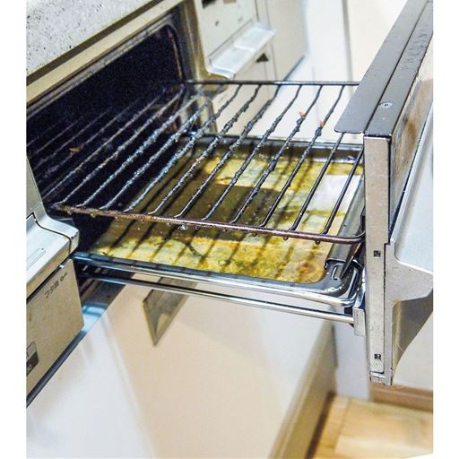 油でギトギトになる魚焼きグリルに…