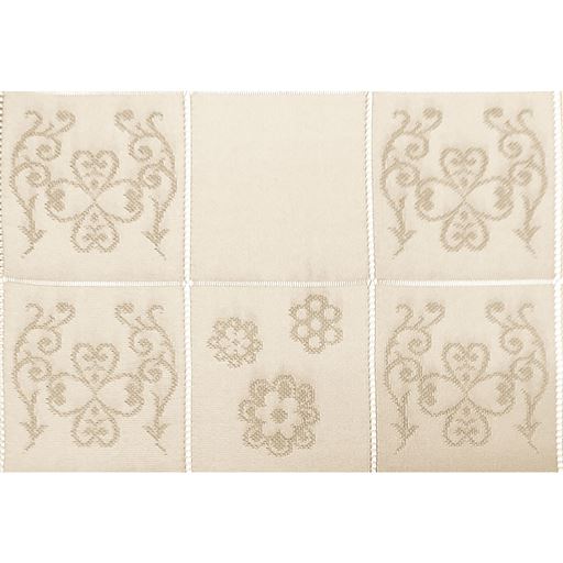 ベージュA (花柄)