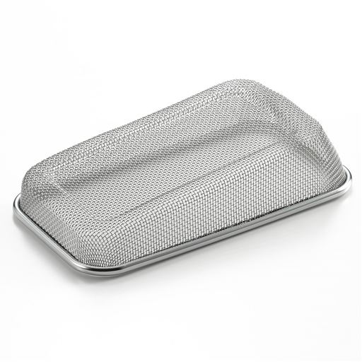 水切れの良いザル付き。ザルの底面は水切れをよくする為に上げ底にしてあります。