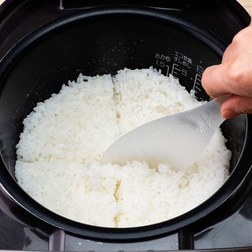 炊き立てご飯でもくっつかない