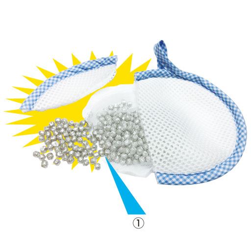 (1)水+マグネシウム=水素水パワー<br>純度99.9%の最高品質の金属マグネシウムを使用しています。マグネシウムが、水と反応してと水素を発生させ、弱アルカリ性の水を生成します。