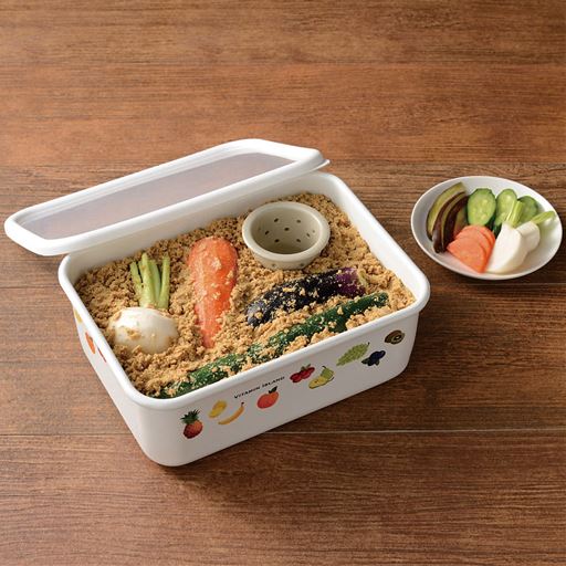 ホワイト系<br>ぬか床1キロにちょうどいいサイズ